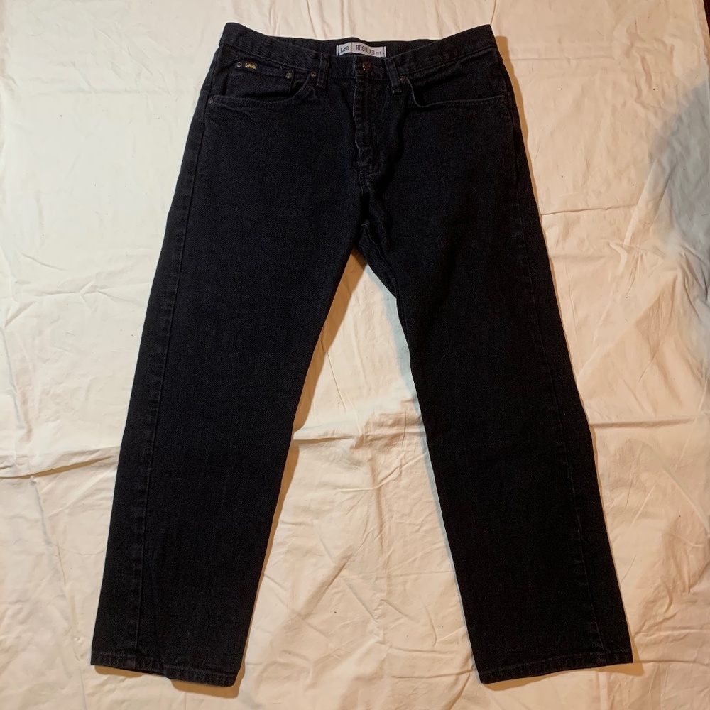 Black Men's Regular Fit Jeans